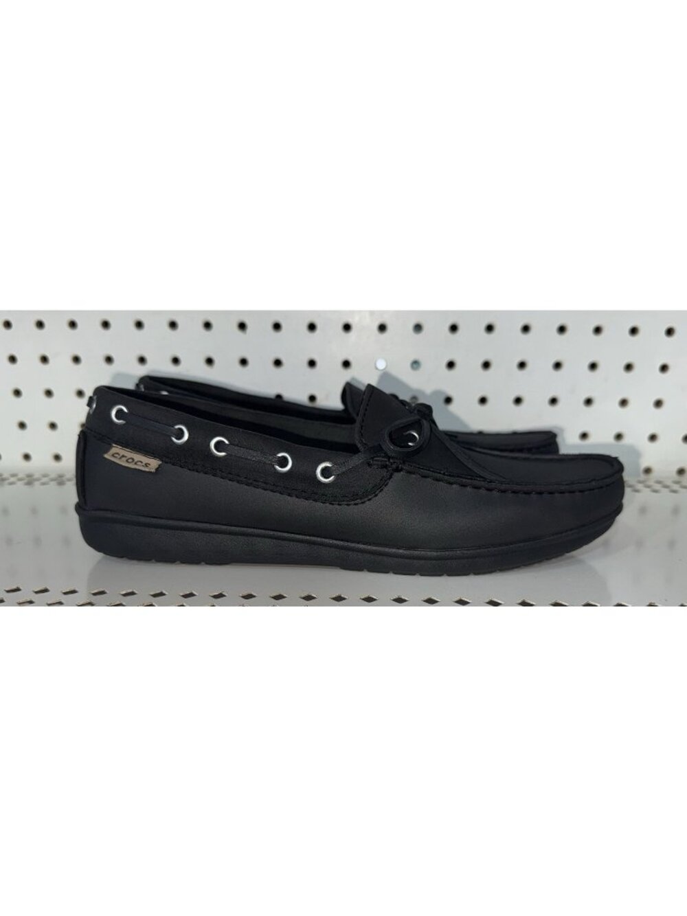 Crocs Wrap Colorlite Womens Casual Boat Shoes Loafers Size 9 Black 15753